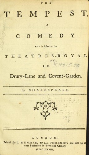 The Tempest by William Shakespeare